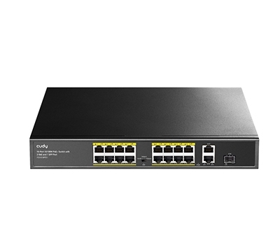Cudy 16-Port 10/100M PoE+ Switch with 1 Combo SFP Port Cudy 16-Port 10/100M PoE+ Switch with 1 Combo SFP Port