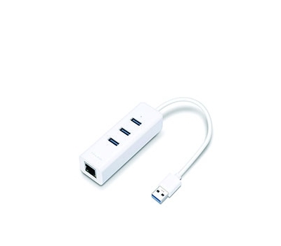 TP-Link USB 3.0 3-Port Hub & Gigabit Ethernet Adapter 2 in