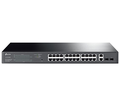 28-Port Gigabit Easy Smart Switch with 24-Port PoE+ 28-Port Gigabit Easy Smart Switch with 24-Port PoE+